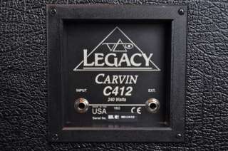   Legacy C412 4x12 Guitar Amp Cabinet Owned & Used by STEVE VAI  