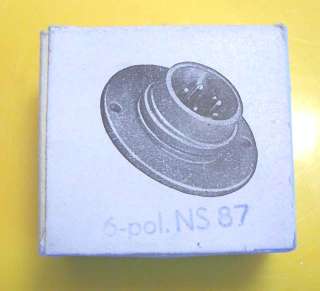 Neumann Gefell NS87 Mic Connector Receptacle male NOS !  