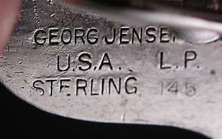 Alphonse LaPaglia Georg Jensen 1940s Sterling Earrings  
