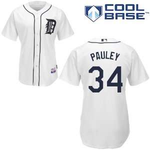  David Pauley Detroit Tigers Authentic Home Cool Base 