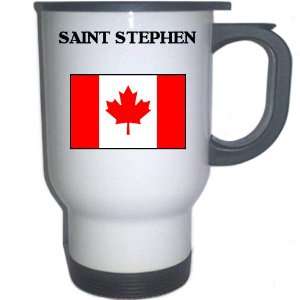   : Canada   SAINT STEPHEN White Stainless Steel Mug: Everything Else