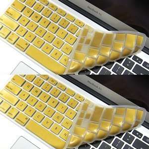 PCS Metallic Gold Keyboard Cover Protector for Apple Macbook 