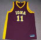 Game Worn Used Iona College Gaels Milan Prodanovich Basketball Jersey 