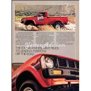    1980 Vintage Ad Toyota 4 wheel drive truck: Everything Else