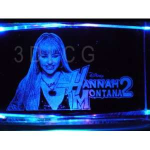 Hannah Montana 2D Laser Etched Portrait Crystal TH