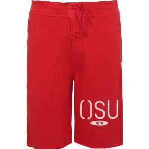  Ohio State Buckeyes Red Fleece Shorts: Sports & Outdoors