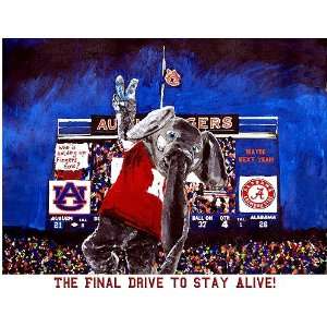    Alabama Painting   Final Drive to Stay Alive: Sports & Outdoors