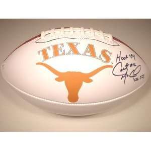   Autographed Texas Longhorns Team Logo Football