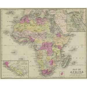  Mitchell 1879 Antique Map of Africa