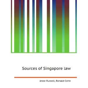 Sources of Singapore law Ronald Cohn Jesse Russell  Books