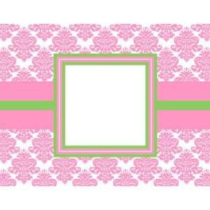  Note Cards   Pink Damask Note Cards: Office Products