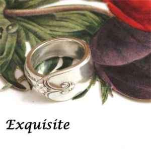 EXQUISITE~Rogers 1940~Custom Spoon Ring~Free Ship~  