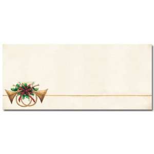  Antique Horns Christmas Envelopes   25 Envelopes: Office 