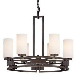  Del Ray Bronze Finish Faux Candle 28 Wide Chandelier 