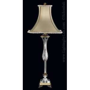  Schonbek Cellini Iridescent Taupe Shade Buffet Table Lamp 