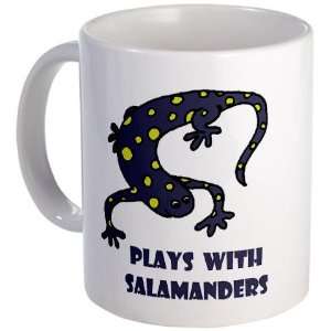  Plays With Salamanders Funny Mug by CafePress: Kitchen 