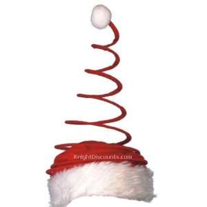  Deluxe Springy Santa Hat: Toys & Games