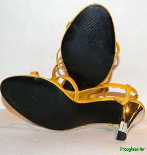 Victoria Spenser womens strappy heels shoes 7.5 M yellw  