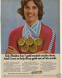 RARE 1981 Creat Eric Heiden Speed Skater Ad  