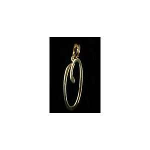  Your Initial Gold Filled Charm Pendant   O Everything 