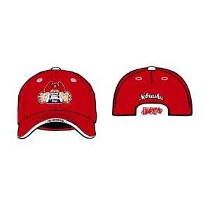   Nebraska Cornhuskers Red Gamer Hat W/Crazy Husker