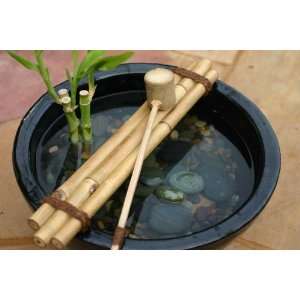  Bamboo Water Ladle and Rest Set: Kitchen & Dining
