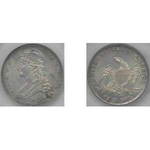  1838 Bust Half Dollar, Reeded Edge 