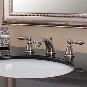  Fontaine New Haven Widespread Faucet Brushed Nickel Finish 