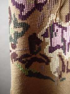   Stitch Embroidery Vtg y Loop Fringe Hooded Sweater Dress M/L  