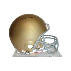 Charlie Weis Notre Dame Authentic Full Size Helmet  Sports 