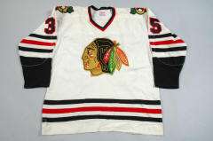 1977 78 Chicago Blackhawks Tony Esposito Game Worn Jersey  