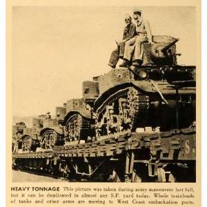  1942 Print Tank Southern Pacific Railway Railroad Car 