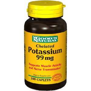 Chelated Potassium 99mg   100 caps,(Goodn Natural)  