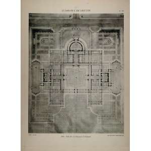  1902 Print 1888 Drawing Sortais Architect Parliament 