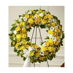 Funeral Flowers by 1800Flowers   Serene Blessings Standing Wreath 