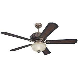  54 Monte Carlo Matise Bronze Ceiling Fan with Light: Home 