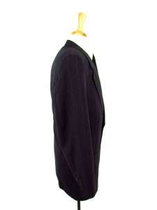 charcoal pinstripe GIORGIO ARMANI MANI 2pc suit ITALY wool business 