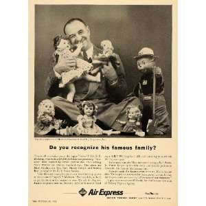   Ad Express Airlines Michtom Toy Doll Smokey Bear   Original Print Ad