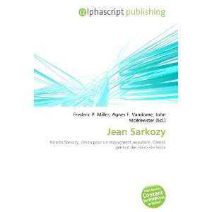  Jean Sarkozy (French Edition) (9786133766037) Books
