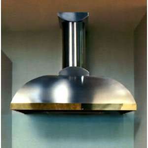 236B Vent A Hood Contemporary 36 Wall Mount Hood (600 CFM) with Brass 
