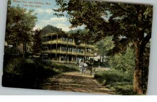 Fitchburg MA Whalom Park Hotel c1910 Postcard  