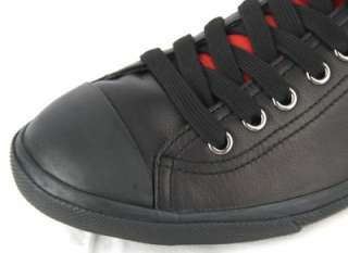   MENS FUNKY BLACK LEATHER SIGNATURE SHOES SNEAKERS 10/US 11  