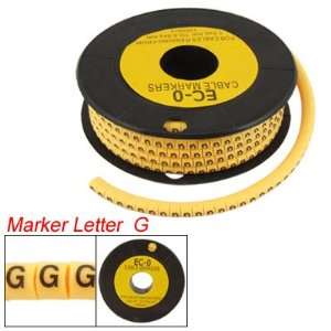    1000 Pcs Letter G Yellow Ec o Type Cable Markers Electronics