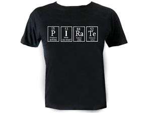Pirate Periodic Table Geek Nerd T Shirt Nerdy Shirts  