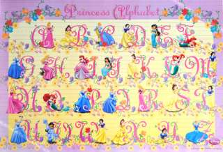 Alphabet Princess Walt Disney WM312 Poster for Kids  