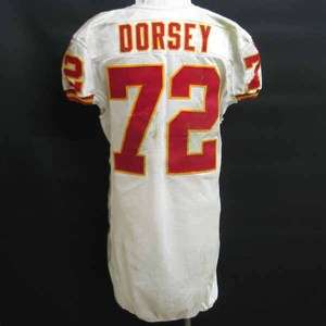 Glenn Dorsey Kansas City Chiefs game used jersey 11/7/10 @ Oakland 