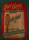 Vintage Chesterfield Cigarette Metal Sign Liggett & Myers Tobacco Co 