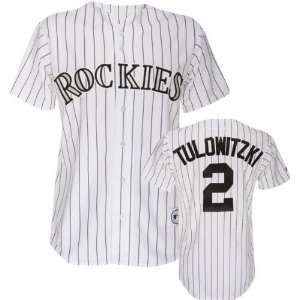  Troy Tulowitzki White Majestic MLB Home Purple Replica 
