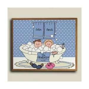   : Personalized Bath Tub Couple Wall Plaque Sign decor: Home & Kitchen