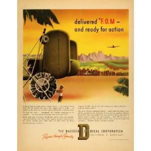  1944 Ad Davison Chemical Corp Baltimore FOM Jungle Airport 